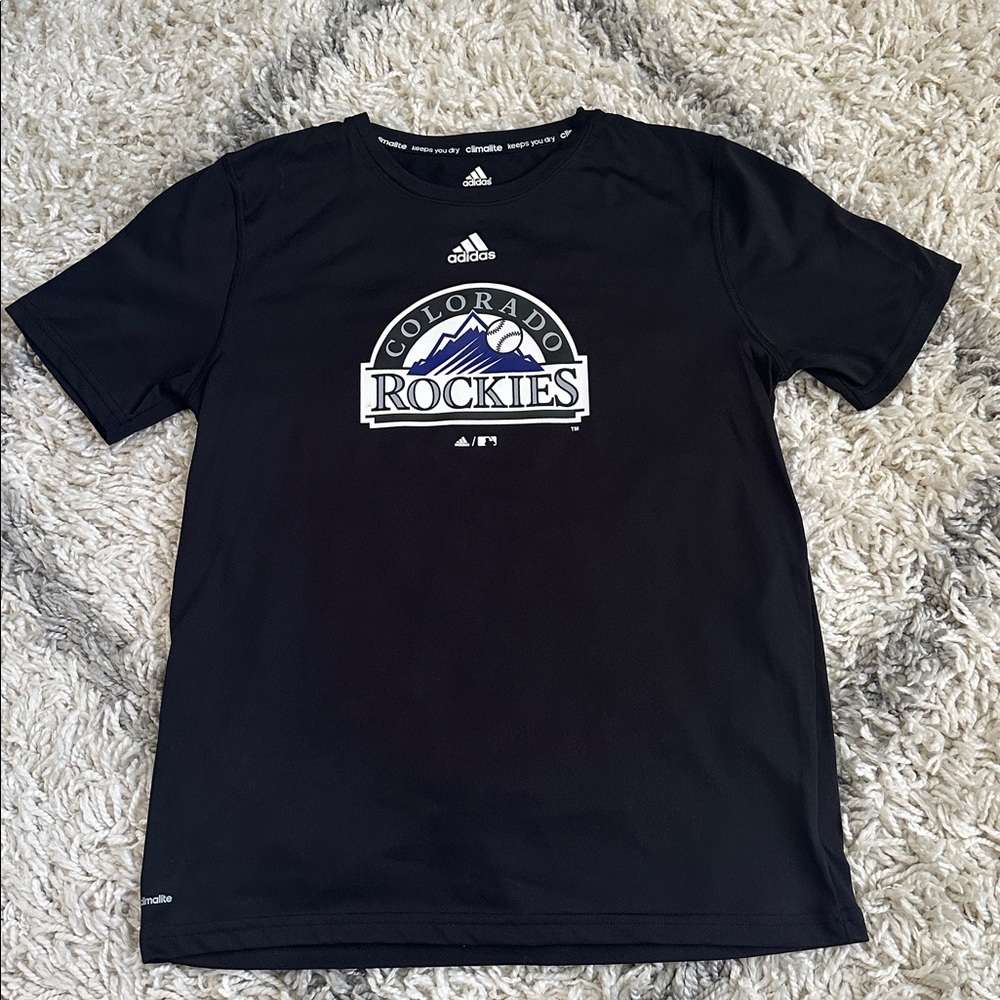 Adidas Colorado Rockies Baseball Shirt Black